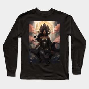 woman with lotus Long Sleeve T-Shirt